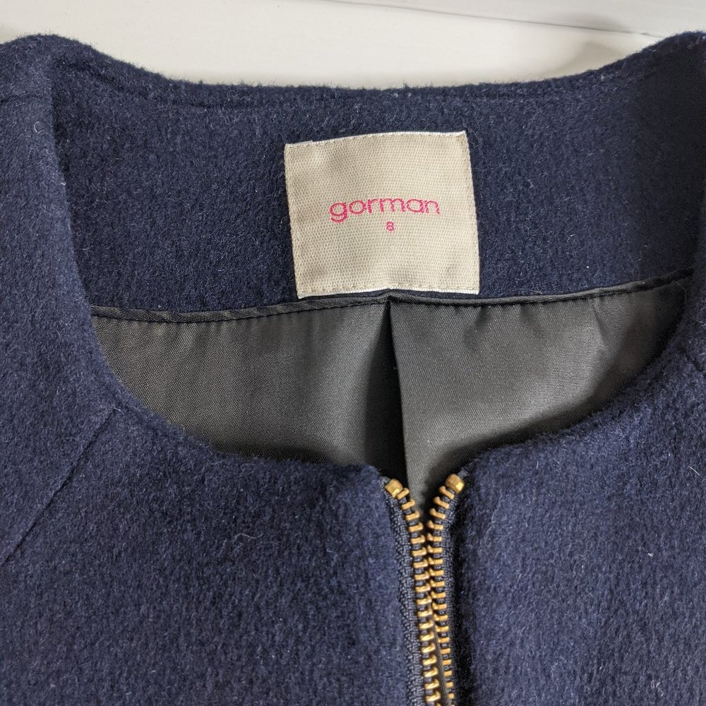 Gorman blue wool blend zip jacket - Picture 3 of 7